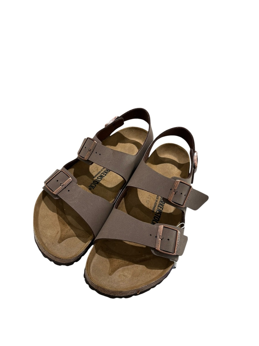 Birkenstock Milano BS Mocca Brown Leather Sandals Men’s 11 EU 44 NEW IN BOX
